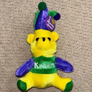 Personalized Mardi Gras Bears